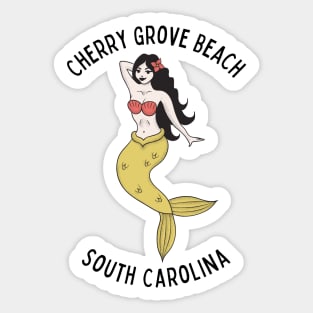 Cherry Grove Beach South Carolina Mermaid Sticker